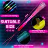 Lewtemi 60 Pack Glow Sticks Bulk Fiber Optic Wand Light Up Wands LED with 3 Flashing Models Included Batteries for Wedding Birthday 2026 Graduation 4th of July Party Favors Supplies(Novel Colors) view 2