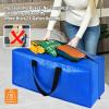 Heavy Duty Blue Moving Bags with Strong Zipper Handles Backpack Straps view 4