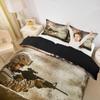 American Flag Comforter Cover Military Camouflage Soldier Bedding Set for Adult Boys Vintage Camo Usa Flag Duvet Cover Grunge Soil Red Grey Stars Stripes Bedding Collections, with 2 Pillowcases, Full view 4