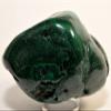 3.3" 510g Polished Green Malachite Freefrom Botryoidal Natural Gemstone Crystal Mineral Specimen - Congo + One Polished Clear Quartz Cabochon view 2