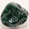 3.3" 510g Polished Green Malachite Freefrom Botryoidal Natural Gemstone Crystal Mineral Specimen - Congo + One Polished Clear Quartz Cabochon view 3