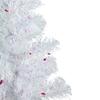 3' Pre-lit Rockport White Pine Artificial Christmas Tree Purple Lights view 3