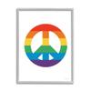 Stupell Industries Rainbow Striped Peace Sign Retro Pride Symbol Happiness view 1