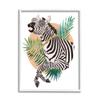 Stupell Industries Funny Funky Zebra Safari Animal Gold Chain Shades view 1