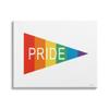 Stupell Industries Pride Phrase Rainbow Stripe Triangular Pennant Flag Shape view 1