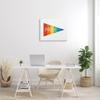 Stupell Industries Pride Phrase Rainbow Stripe Triangular Pennant Flag Shape view 3