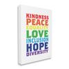 Stupell Industries Kindness Peace Equality Phrases Rainbow Inclusive Terms view 2