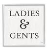 Stupell Industries Ladies & Gents Bathroom Sign Country Grain Pattern view 1