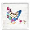 Stupell Industries Abstract Chicken Walk Whimsical Patterned Farm Animal view 1