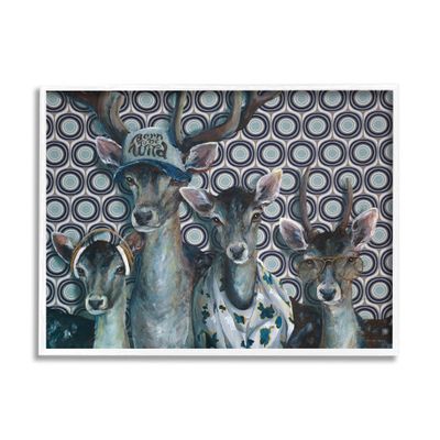 Stupell Industries Born to Be Wild Forest Animals Family Patterned