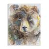 Stupell Industries Abstract Watercolor Brown Bear Portrait Wild Forest Animal view 1
