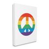 Stupell Industries Rainbow Striped Peace Sign Retro Pride Symbol Happiness view 2