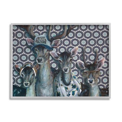 Stupell Industries Born to Be Wild Forest Animals Family Patterned