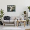 Stupell Industries Swimming Moose Rustic Forest Animal Portrait Lake Water, Designed by Stellar Design Studio White Framed Wall Art, 20 x 16 view 3