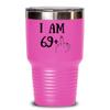70th Birthday Gifts For Women Tumbler 70th Decorations Happy 70th Birthday Turning 70 Inappropriate Rude Middle Finger Gesture 70th Birthday Funny 70t view 1