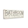 Stupell Industries Bathroom Rules Rustic Sign Brush Floss Flush Wash view 2