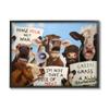 Stupell Industries Protesting Cows Funny Country Farm Cattle Animal Equality view 1