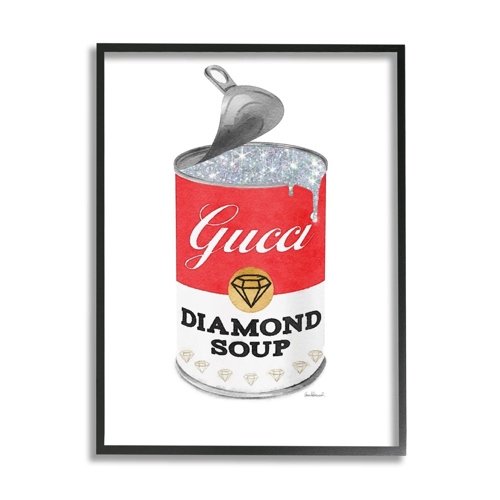 Glam Pop Red Soup Can Open Lid Fashion