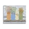 Stupell Industries Autumn Wildflower Bouquets Traditional Farm Jars Country Florals view 1