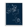 Stupell Industries Astronaut in Outer Space Over Earth Line Drawing view 1