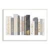 Stupell Industries Horizontal Fashion Book Stack Glam Grey Gold White view 1