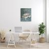 Stupell Industries Cow Resting on Piano Fancy Chandelier Green Gray view 3