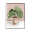 Stupell Industries Traditional Country Floral Tabletop Still Life Plant Cloche, Designed by Cindy Jacobs Black Framed Wall Art, 24 x 24, Off- White view 1