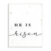 Stupell Industries He is Risen Phrase Rustic Pattern Minimal Text view 1