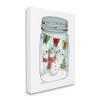 Stupell Industries Joy Text Snowman Christmas Tree Lights Country Jar view 2