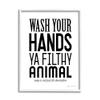 Stupell Industries Wash Your Hands Ya Filthy Animal Funny Bathroom view 1