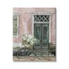 Stupell Industries Spring Bicycle Lush Floral Bouquet Vintage City Architecture view 1