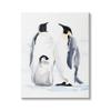 Stupell Industries Winter Penguin Bird Family Soft Watercolor Arctic Animals view 1