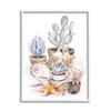 Stupell Industries White Poppies Flower Bouquets Country Jars Soft Blue, Designed by Cindy Jacobs Canvas Wall Art, 16 x 20 view 1