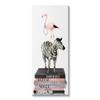 Stupell Industries Fashion Flamingo Zebra Glam Book Stack Pearls view 1