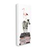 Stupell Industries Fashion Flamingo Zebra Glam Book Stack Pearls view 2