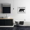 Stupell Industries Bathroom Bare Bottoms Welcome Here Funny Rustic Bear view 3