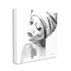 Stupell Industries 'Woman with Headwrap Tranquil Black White'| Canvas Art view 2