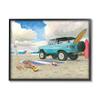 Stupell Industries Summer Sandy Beach Cruiser Surfboard Coastal Dog view 1