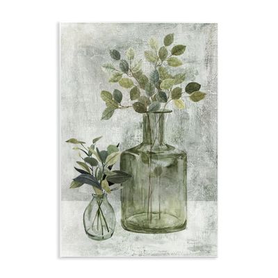 Stupell Industries 'Herbal Plants with Green Leaves', Wall Plaque Art, 10 x 15 Inches, Easy to Hang and Sturdy, Made in USA, by Carol Robinson