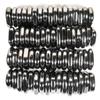 42mm Hematite Tumbled Stones Sparkling Silverish Black Gemstone Crystal Mineral Flat Disc Palm Stone Pebbles - 10PCs view 3