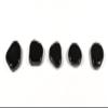42mm Hematite Tumbled Stones Sparkling Silverish Black Gemstone Crystal Mineral Flat Disc Palm Stone Pebbles - 10PCs view 4