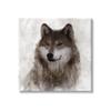 Stupell Industries Woodland Wild Wolf Portrait Abstract Fir Tree Forest view 1