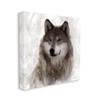 Stupell Industries Woodland Wild Wolf Portrait Abstract Fir Tree Forest view 2