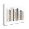 Stupell Industries Horizontal Fashion Book Stack Glam Grey Gold White view 2