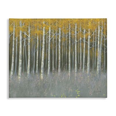 Stupell Industries Birch Tree Woodland Grove, 24 x 30 Inch Canvas Wall Art