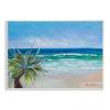 Stupell Industries Incoming Waves Summer Beach Palm Tree Blue Painting view 1