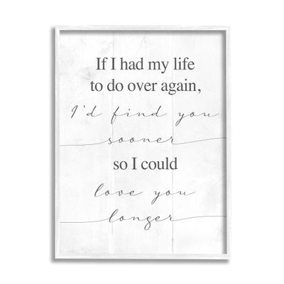Stupell Industries Love You Longer Motivational Phrase Positive Romantic Attitude