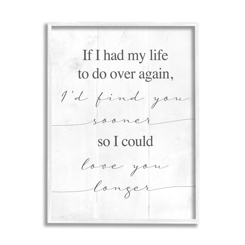 Stupell Industries Love You Longer Motivational Phrase Positive Romantic Attitude
