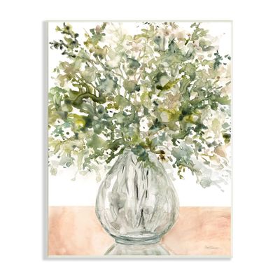 Stupell Industries Abstract Flower Petal Floral Bouquet Tabletop Painting Wood Wall Art, Design by Carol Robinson