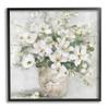 Stupell Industries 'Farmhouse Poppies Floral Blossom Bouquet Country Bucket', Framed Giclee Art, Black, 17 x 17 Inches, Easy to Hang and Sturdy, Made in USA, by Sally Swatland view 1